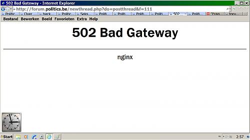 Klik op de afbeelding voor een grotere versie

Naam:  Bad Gateway 502 - Franciscus werd paus dankzij Danneels.jpg‎
Bekeken: 113
Grootte:  165,1 KB
ID: 96837