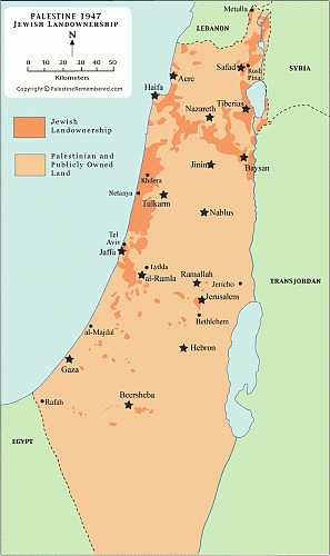 Klik op de afbeelding voor een grotere versie

Naam:  JewishOwnedLandInPalestineAsOf1947.gif‎
Bekeken: 226
Grootte:  35,2 KB
ID: 47602