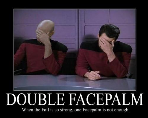 Klik op de afbeelding voor een grotere versie

Naam:  Double Facepalm.jpg
Bekeken: 111
Grootte:  27,3 KB
ID: 62645